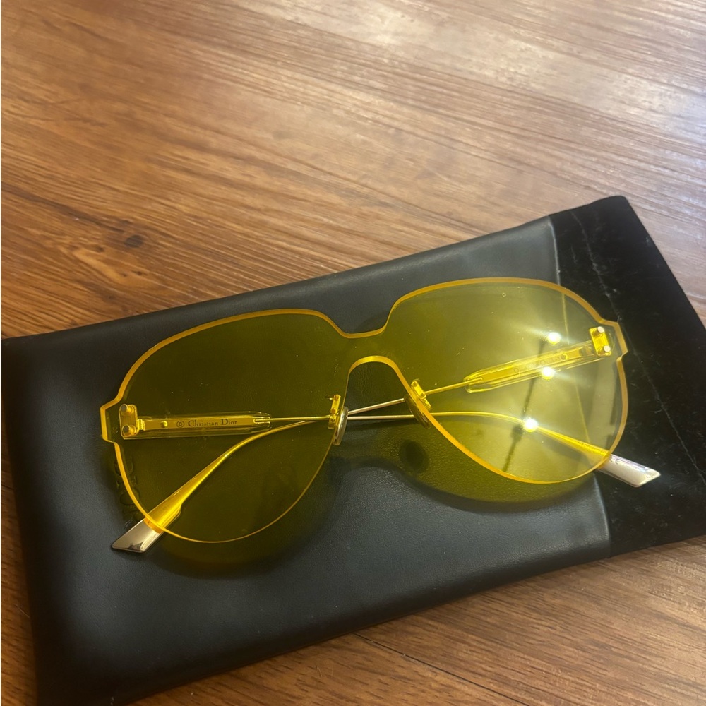 Christian Dior rimless sunglasses, with original cloth and case